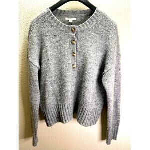 American Eagle Women Oversized Style Gray Pullover Long Sleeves Sweater Size S/P